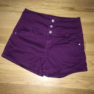 Purple shorts